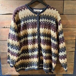 Vintage style chunky cardigan